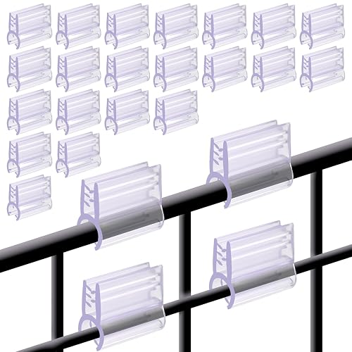 SBYURE Gridwall Sign Holder Clip 60 Pack Grid Display Card Holder Gridwall Sign Clip for Wire Rack (0.9 x 0.7 in)