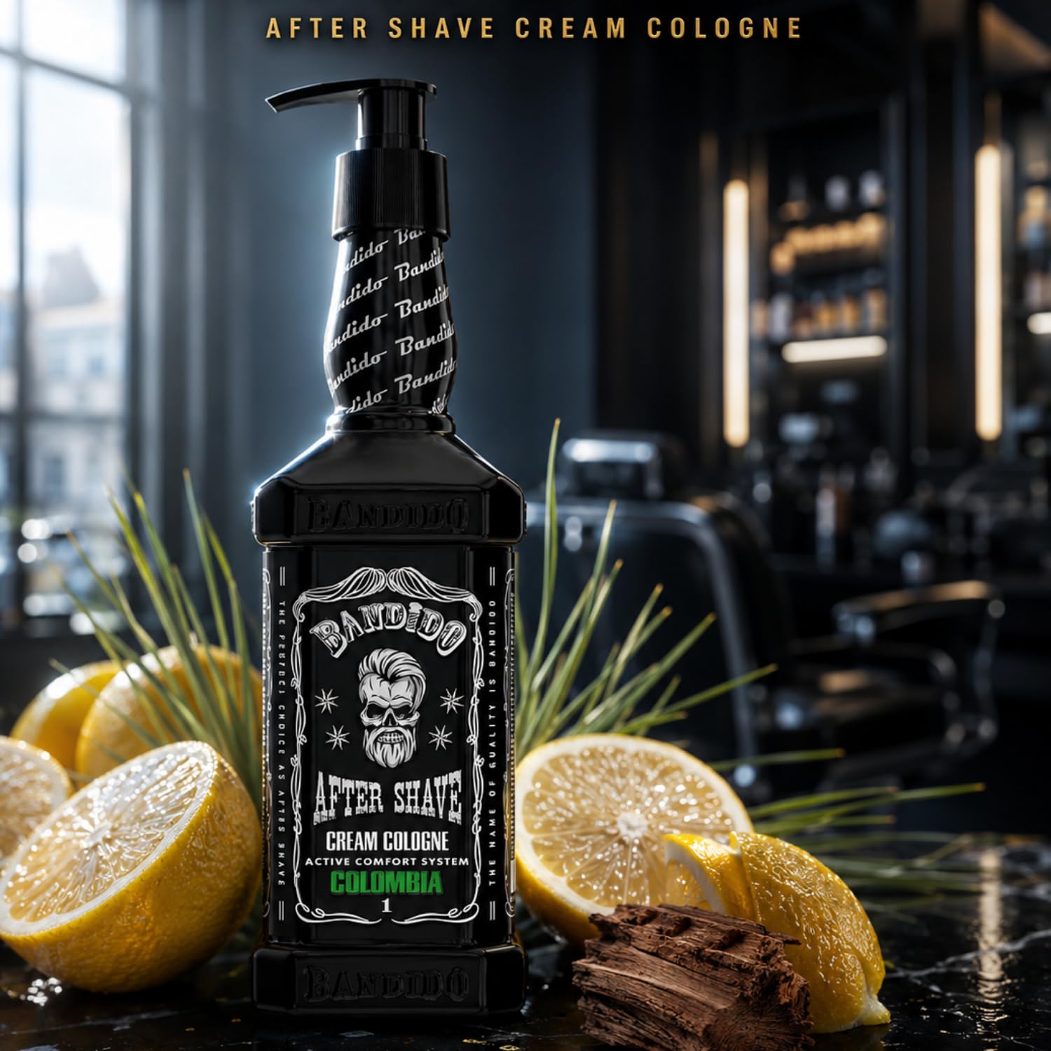 Bandido Barber After Shave Cream Cologne Fresh Lotion Men 350 ml balsam męski po goleniu na mokro pielęgnuje i chłodzi balsam do pielęgnacji skóry wrażliwej (świeży)