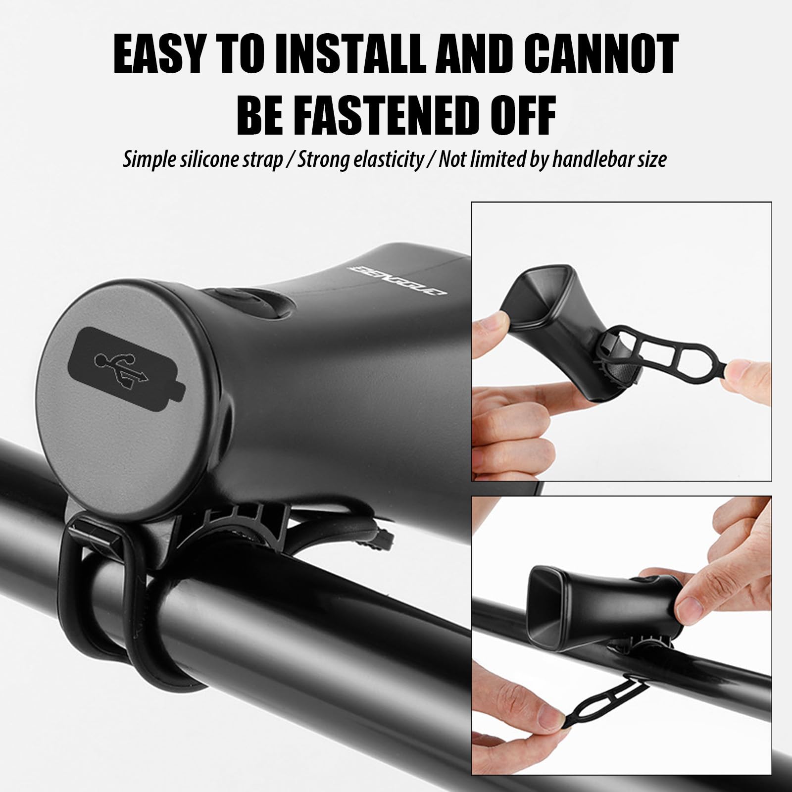 Campanello Elettrico Per Bici 120dB, 5 Suoni, Ricaricabile USB, Impermeabile IPX4 - Per MTB E Bimbi - 3