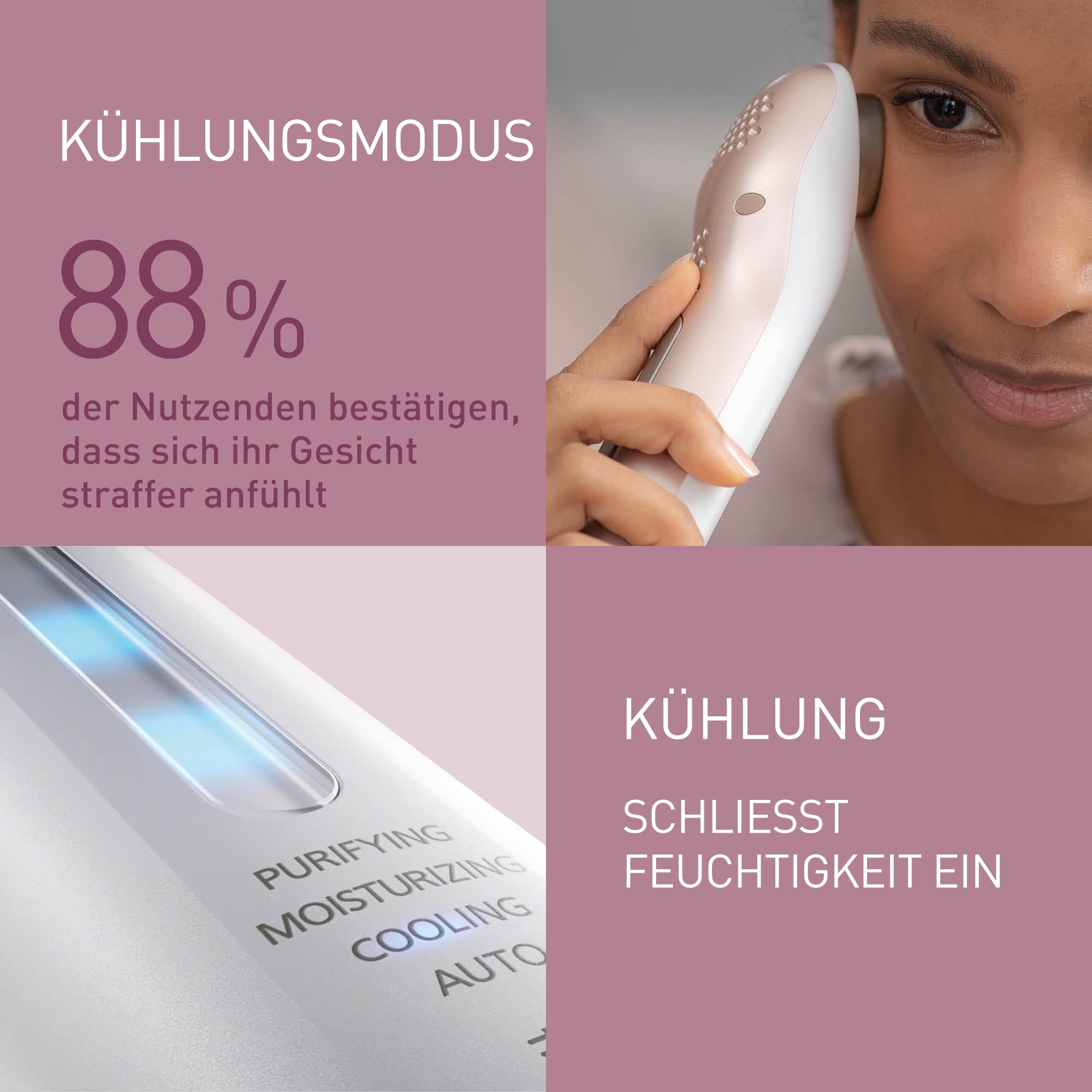 Panasonic Enhancer EH-XT20, effektive Gesichtspflege, Gesichtsreinigung, strahlendes Hautbild, mit Mikrostrom, Kosmetik, Beauty