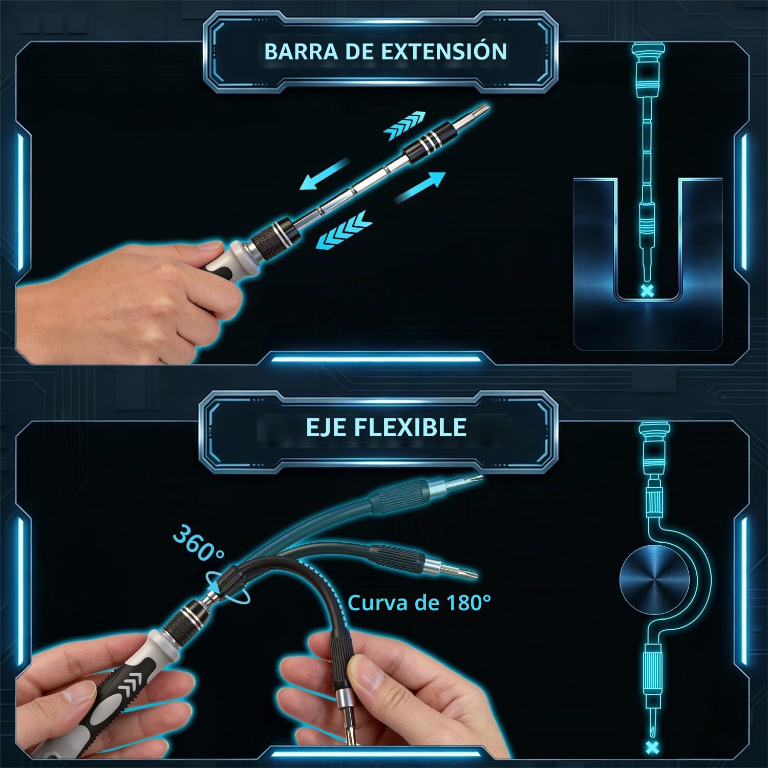 Juego de destornilladores de precisión, 122 en 1, kit de destornilladores magnéticos para ordenador portátil, herramientas de reparación de relojes, gafas, herramientas de mano PS4