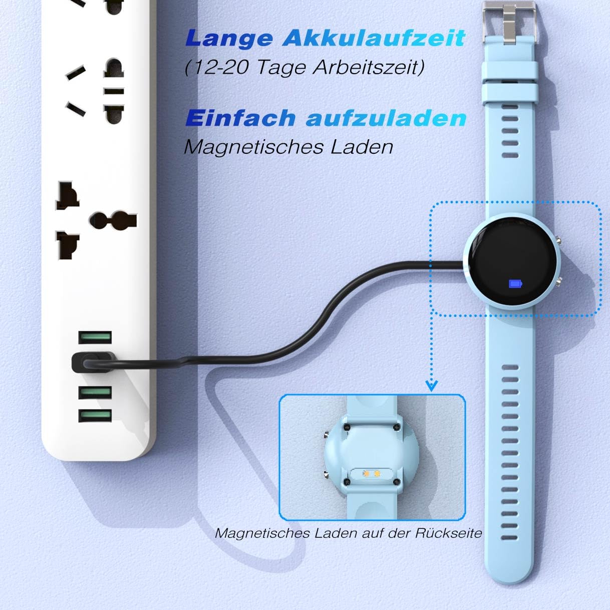 Orologio Fitness Tracker Digitale per Bambini, Orologio da Polso Impermeabile con Contapassi/Distanza/Calorie/Cronometro/Sveglia, Fantastico per Ragazzi, Ragazze, Bambini e Adolescenti (Nero)