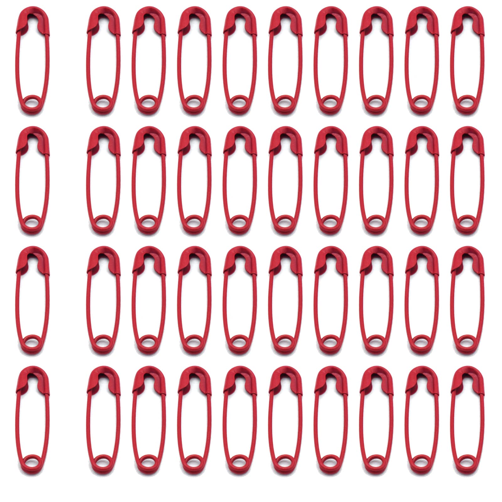 SHUNLONG Mini Safety Pins Light Bulb Pins Gourd Pins Knitting Pins Used for Clothing Making Sewing Crafts Home Accessories 100PCS (Rose Red)