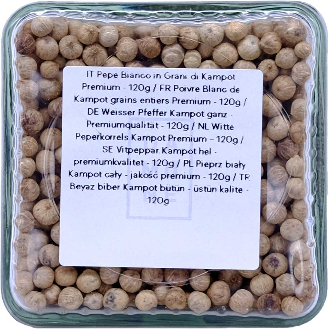 DAMUNE Poivre Blanc de Kampot grains entiers Premium - 120g