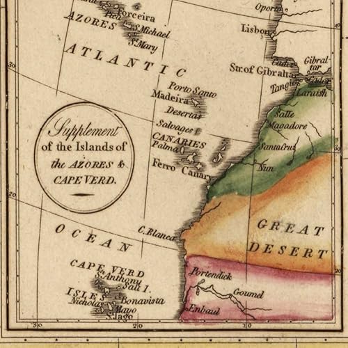 Miniatura 6 de Elegant Africa by Tanner circa 1822 - Póster artístico para decoración de pared, 18 x 24 pulgadas