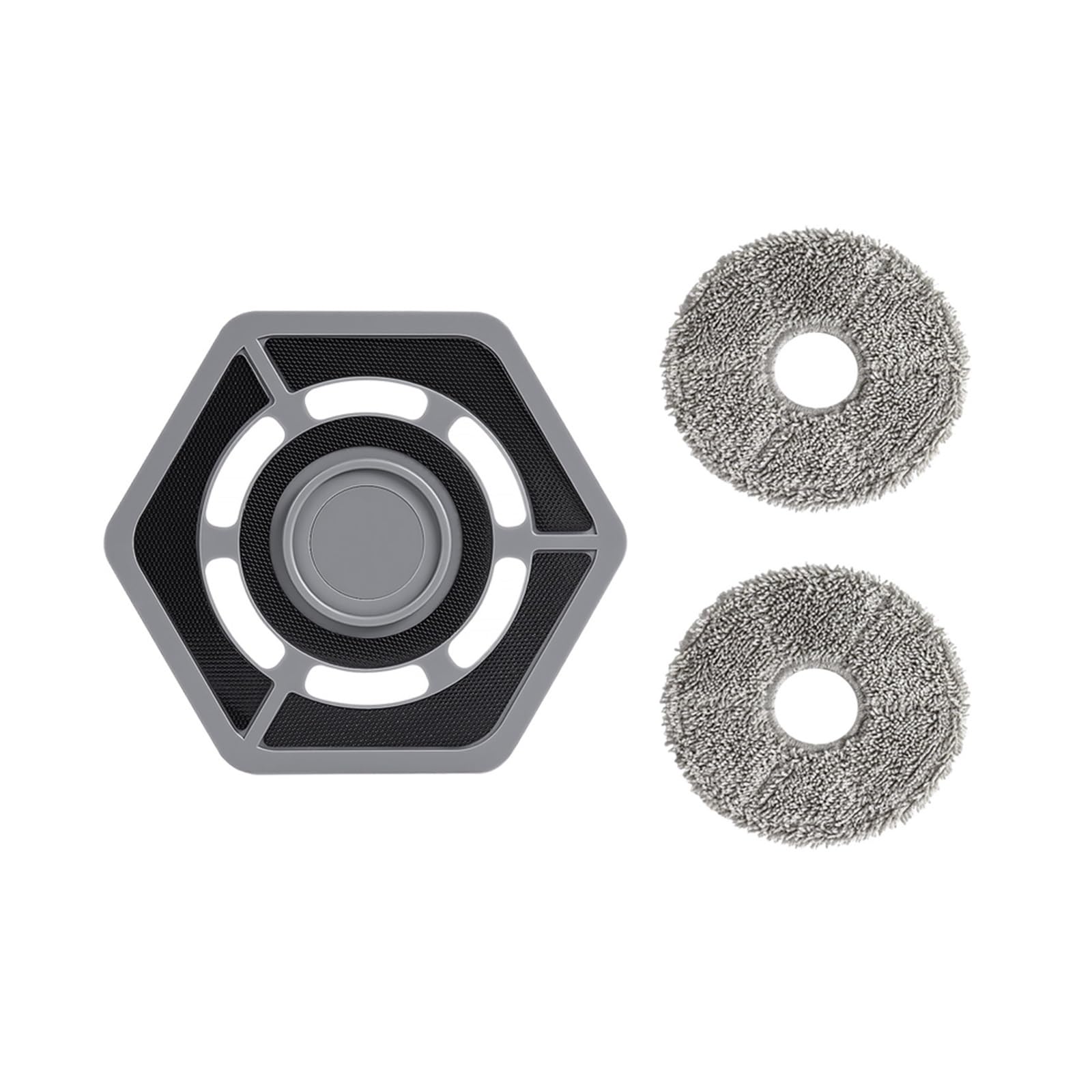 XYMURVVD Mop Cloth, Compatible For Deebot，N9 N9+ Robot Vacuum Cleaner Mop Holder Bracket Replacement Consumables Spare Parts(3pcs set)