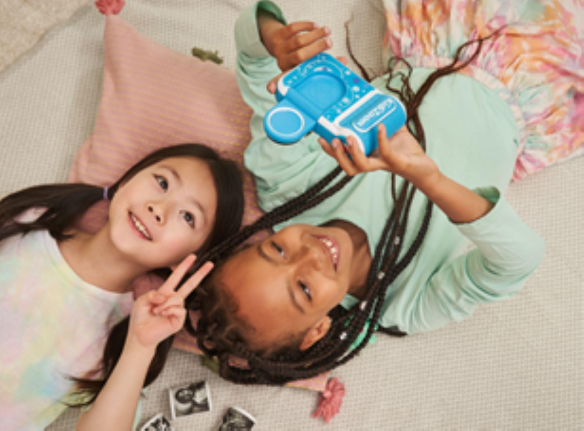 VTech Kidizoom Printcam, kamera dla dzieci z 40 efektami specjalnymi, natychmiastowa kamera dla dzieci, karta termiczna w zestawie, 5 MP, język włoski, baterie w zestawie, 5-12 lat