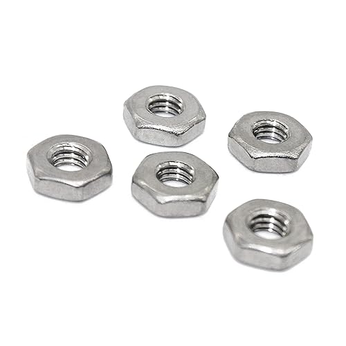 Miniatura 37 de Fullerkreg Tuerca hexagonal con acabado de acero inoxidable 1/2-13, tuerca de acero inoxidable 304 (10 piezas)