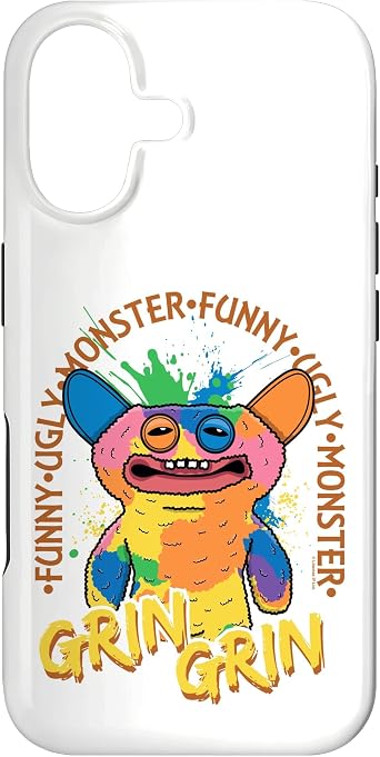 Fuggler Grin Grin Multicolour Rainbow Fur Halloween Case for iPhone 17