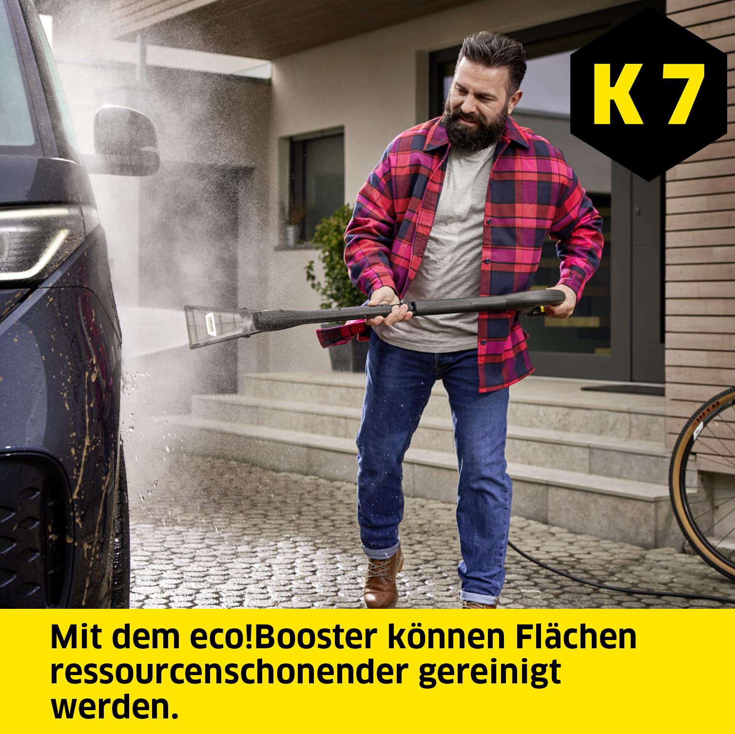Lance Kärcher Eco!Booster 180 - Pour Nettoyeurs Haute Pression K7 - +50% D'Efficacité - Économie D'Eau