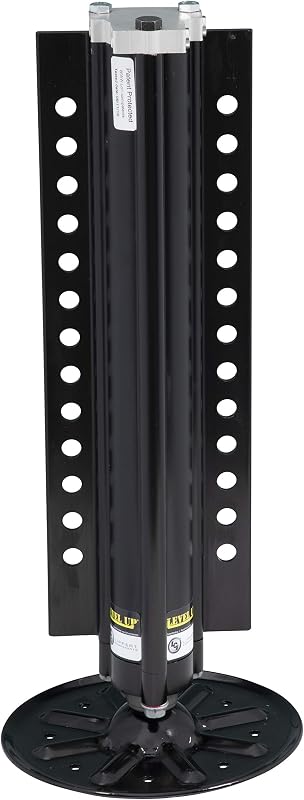 Lippert Level Up Aluminum RV Hydraulic Leveling Jack with 8,000-lb. Lift Capacity, Universal Fit, 9" Footpad, Easy Installation - 433458