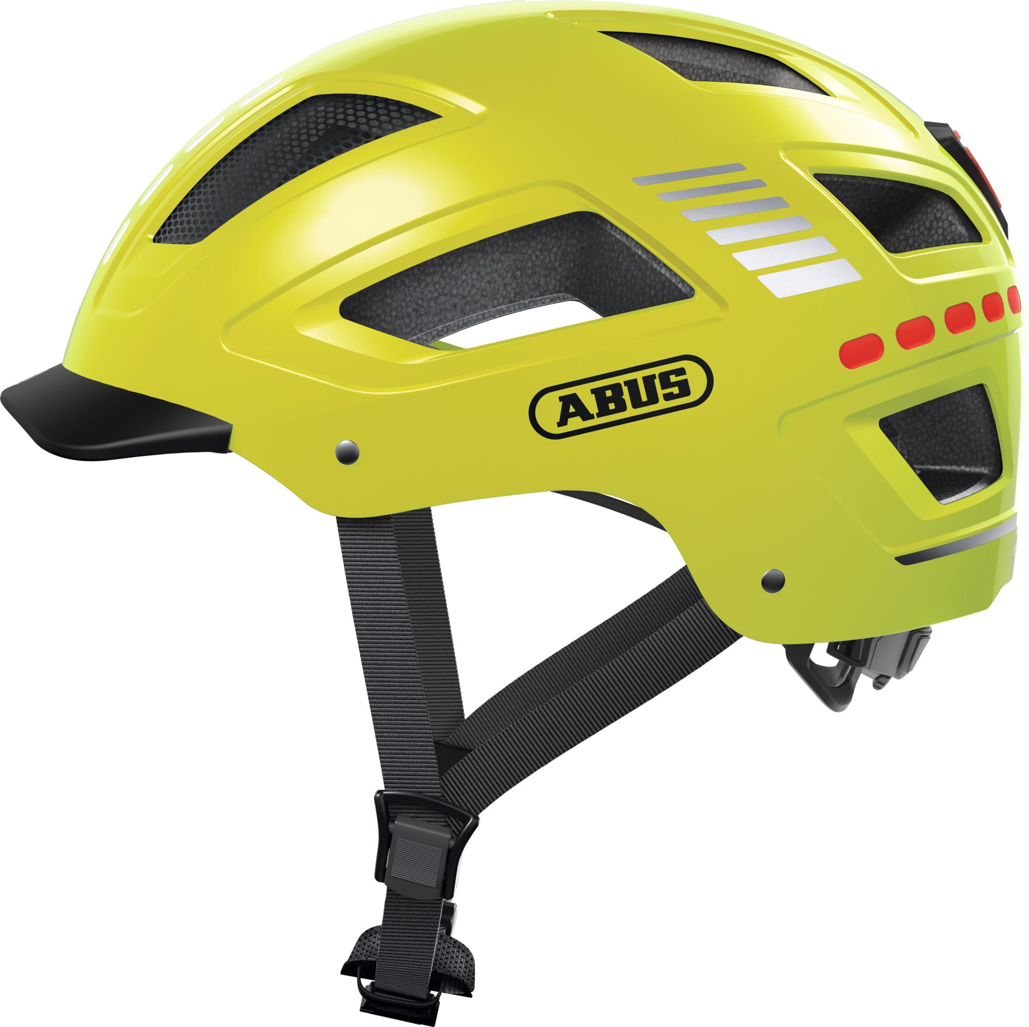 ABUS Fahrradhelm mit Licht - Hyban 2.0 LED - Vorder- und Rücklicht & robuste Hartschale - für Damen und Herren