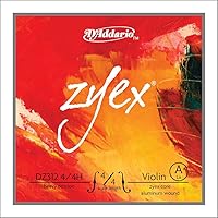 Vista 12 de D'Addario Zyex - Juego de cuerdas para violín (escala 4/4, tensión media)