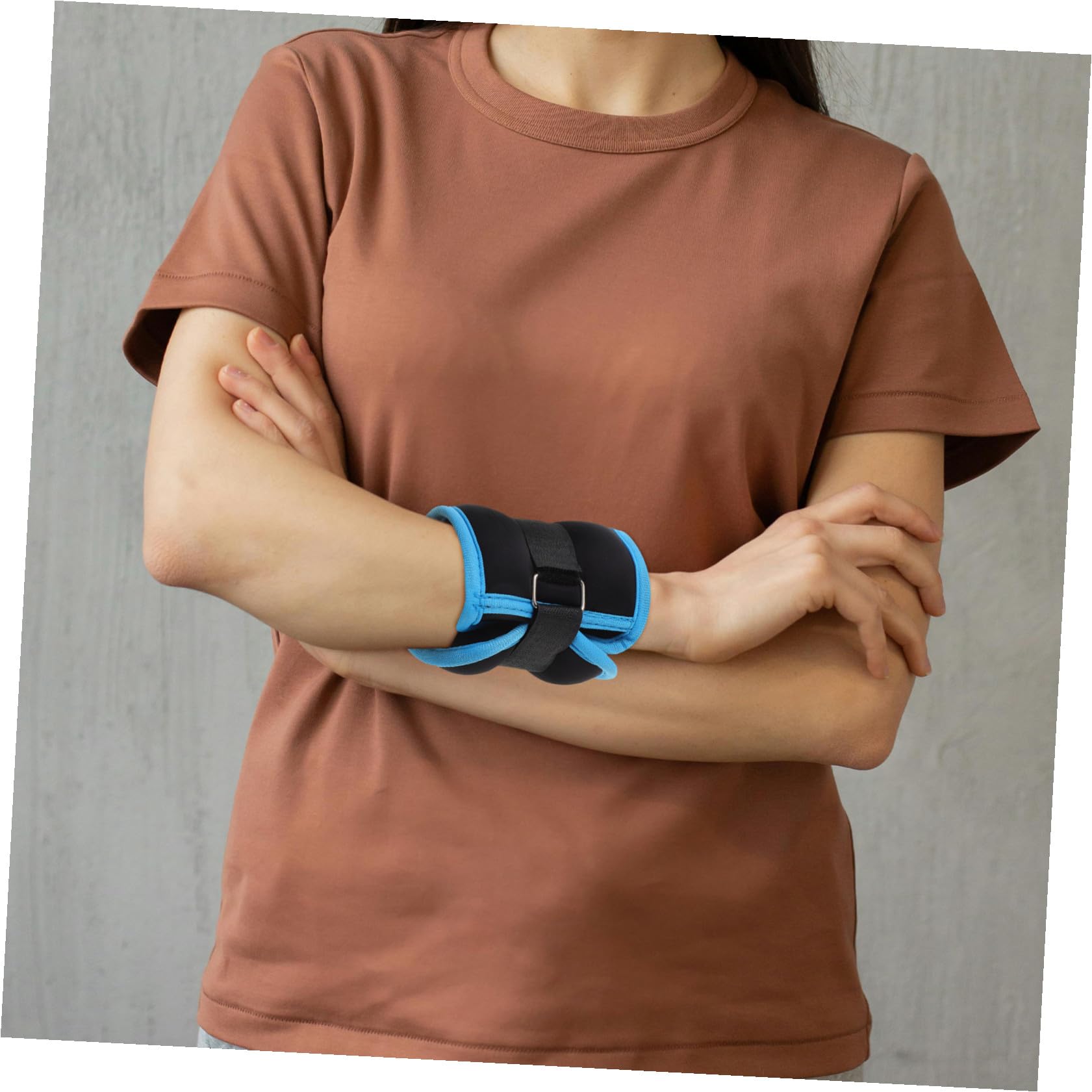 Ciieeo 2 Piezas Pesas para Tobillos y Muñecas Ajustables 0,5kg de Neopreno y Metal Arena de Hierro, para Jogging y Caminar, para Hombres y Mujeres