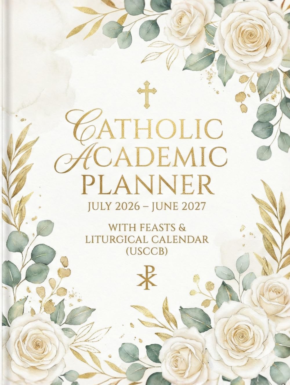 Academic Year Catholic Planner: Dated July 2026–June 2027 with Daily Feasts, Saints, Liturgical Seasons and Colors: USCCB Liturgical Calendar • Monthly & Weekly Planning • 8.5 x 11 Hardcover