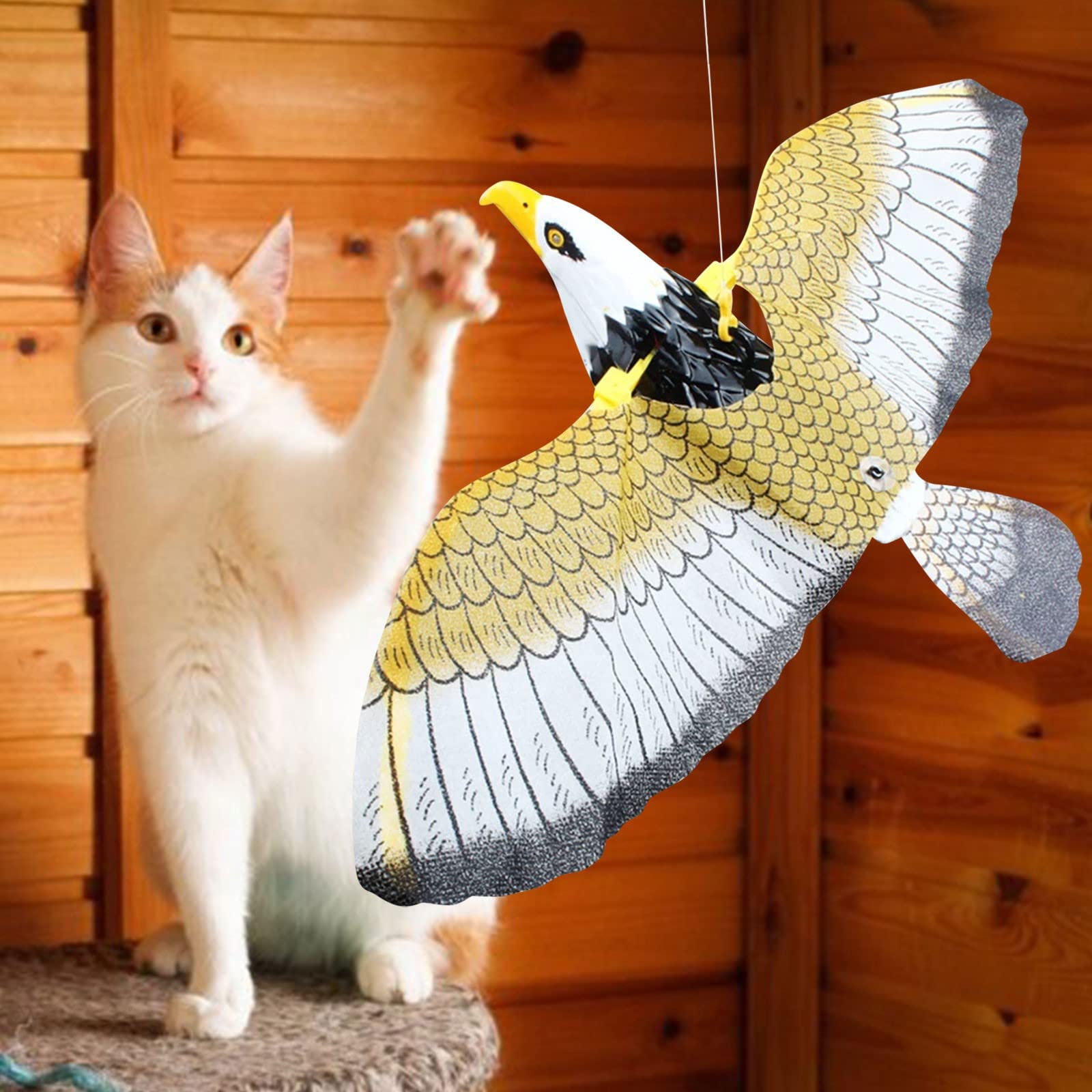 Simulation Bird Interactive Cat Toy for Indoor Cats, Automatic Hanging  Eagle Parrot Flying Bird Flashing Music Funny Cat Toy Supplies for Cats  Kitten Play Chase Exercise Bird Bouncing Cat Toy. (Eagle) : Pet Supplies -  Amazon.com