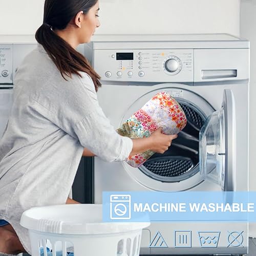 Miniatura 60 de Funda negra para carrito de compras para bebé, funda para silla alta 2 en 1 con arnés de seguridad, fundas multifuncionales con patrón de margaritas