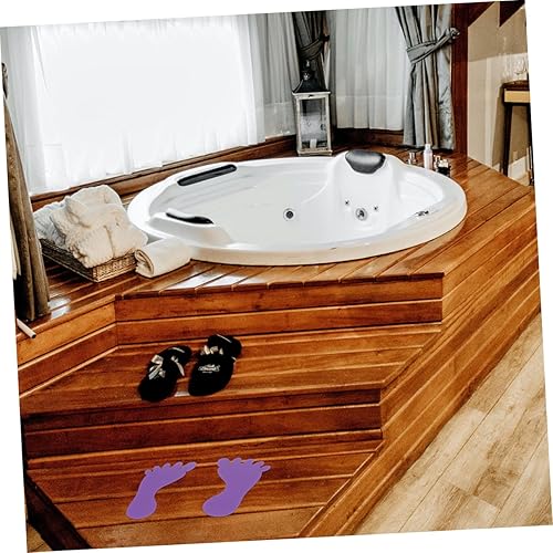 Miniatura 9 de ibasenice 20 pares de calcomanías de pared de huellas de colores, huellas de bebé, calcomanías de huellas de bebé, calcomanías de huellas de aula,