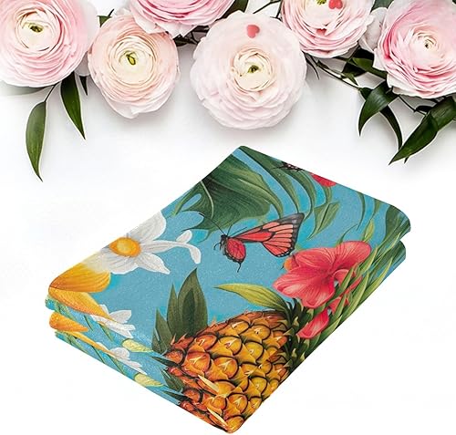 Vista 101 de Juego de 2 toallas de baño de color morado, remolques de mano de lobo, toallas de baño, toallas suaves y absorbentes para baño, cocina, gimnasio