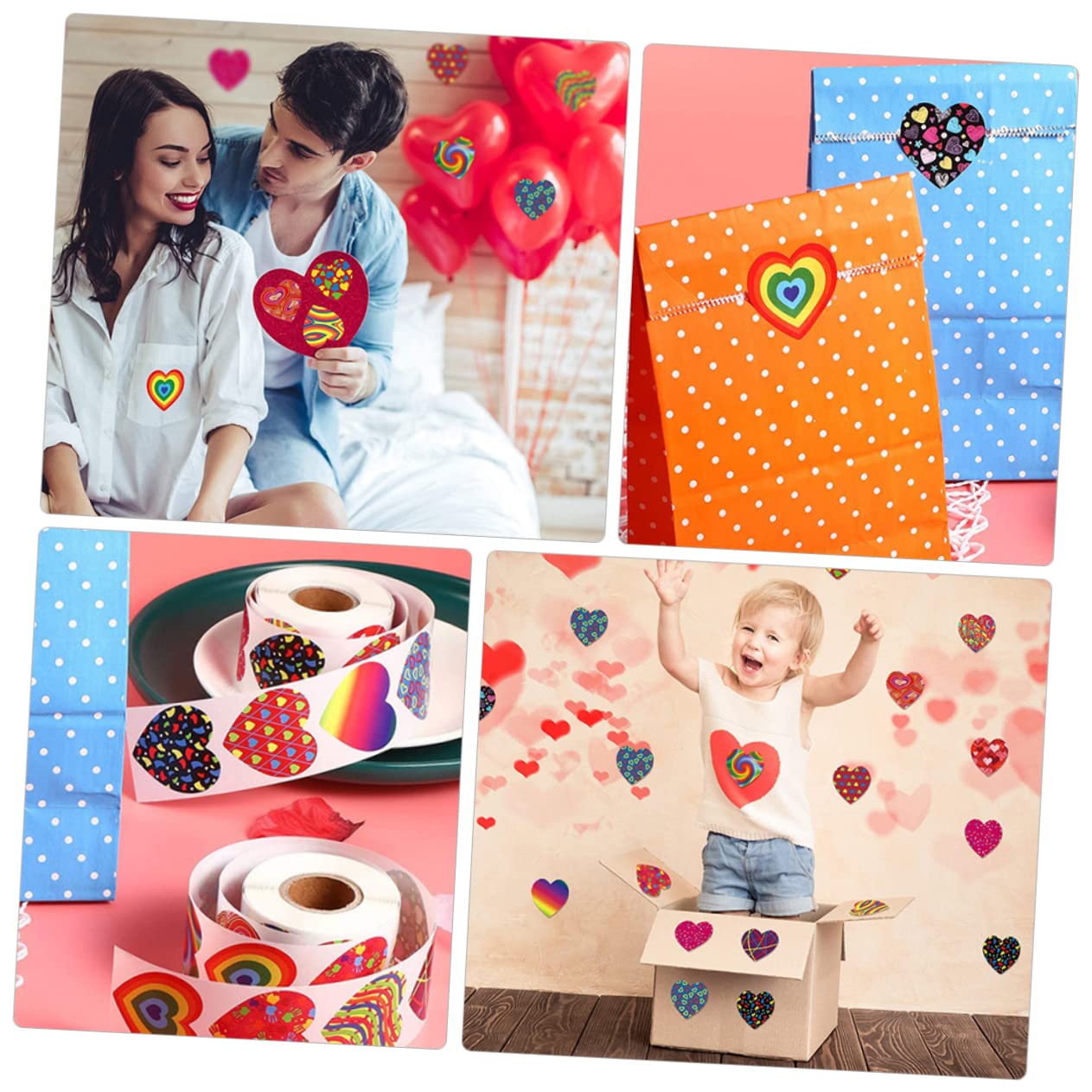 Artibetter 3sets Adesivi Per Matrimoni e Etichette Autoadesive Per Decorazioni Festive