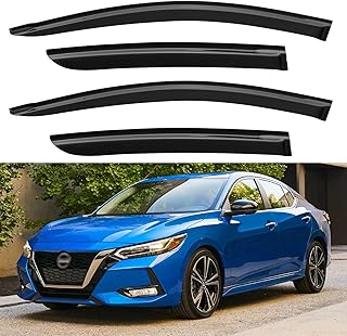 Window Visors Rain Guards for 2020-2025 Nissan Sentra, Out-Channel Window Vent Wind Deflectors Visors Shades for 20-25 Sentra