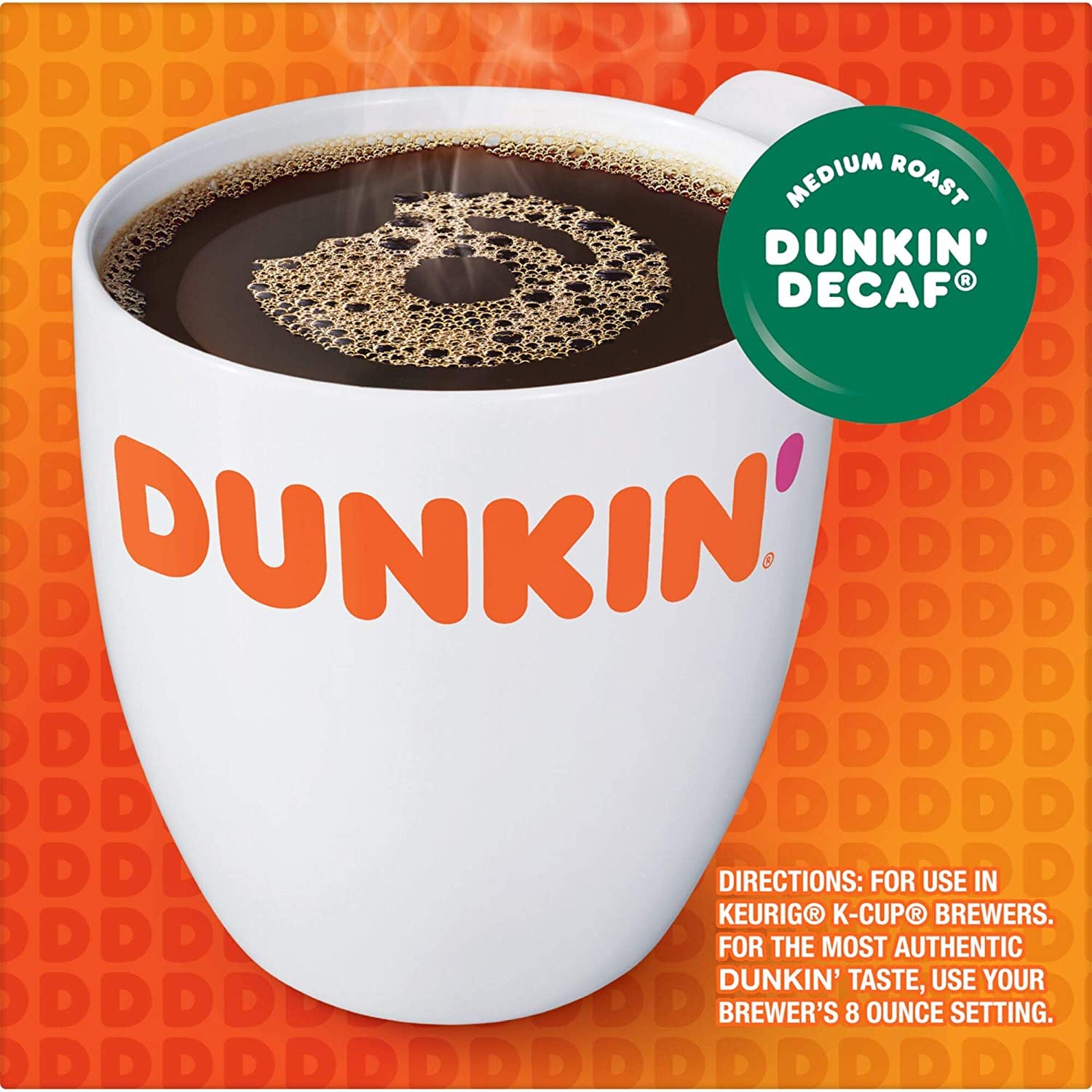 Dunkin' Decaf Medium Roast Coffee, Keurig K-Cup Pods