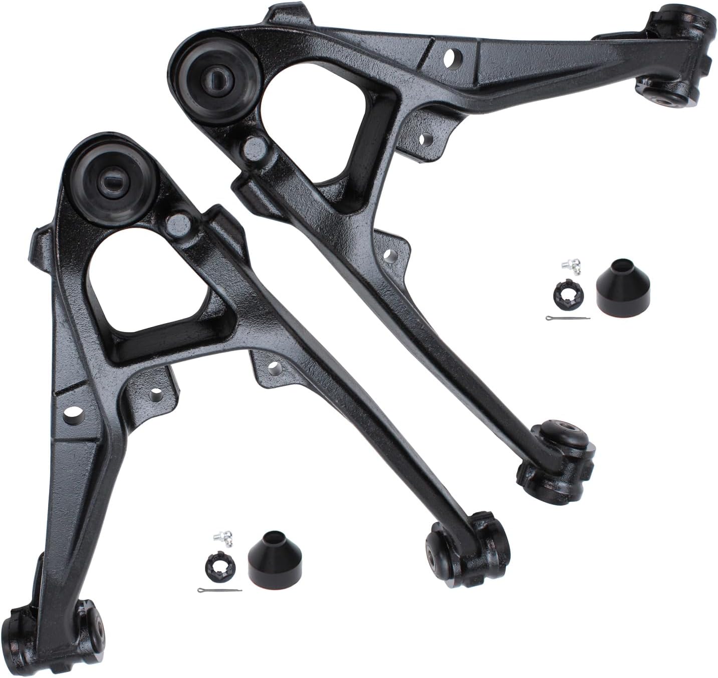 Detroit Axle - Front Lower Control Arms w/Ball Joints for Cadillac Escalade ESV EXT Chevy GMC Avalanche Silverado Sierra 1500 Tahoe Yukon, 2 Lower Control Arms & Ball Joints Pair Set Replacement
