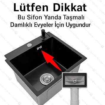 Garbage Sink Siphon, 11cm Side Overflow, Ø32 Outlet, Anti-Smell, Durable, White, PVC Material, For Kitchen Sink