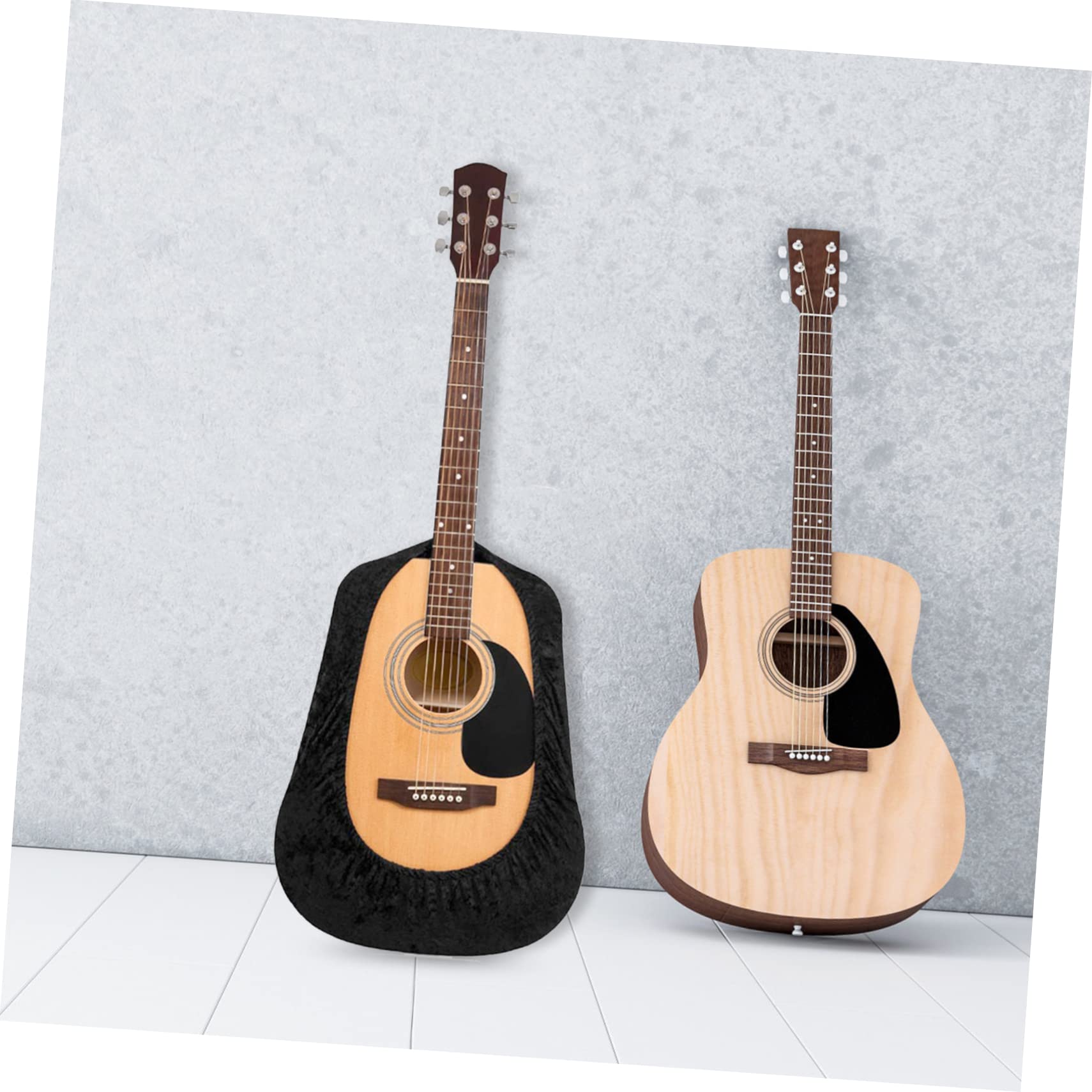 Mikinona Funda Protectora para Guitarra de Material Lint Negro, Diseño Simple y Elegante, Resistente al Polvo y Suciedad, Adecuado para Uso Diario y Protección Segura