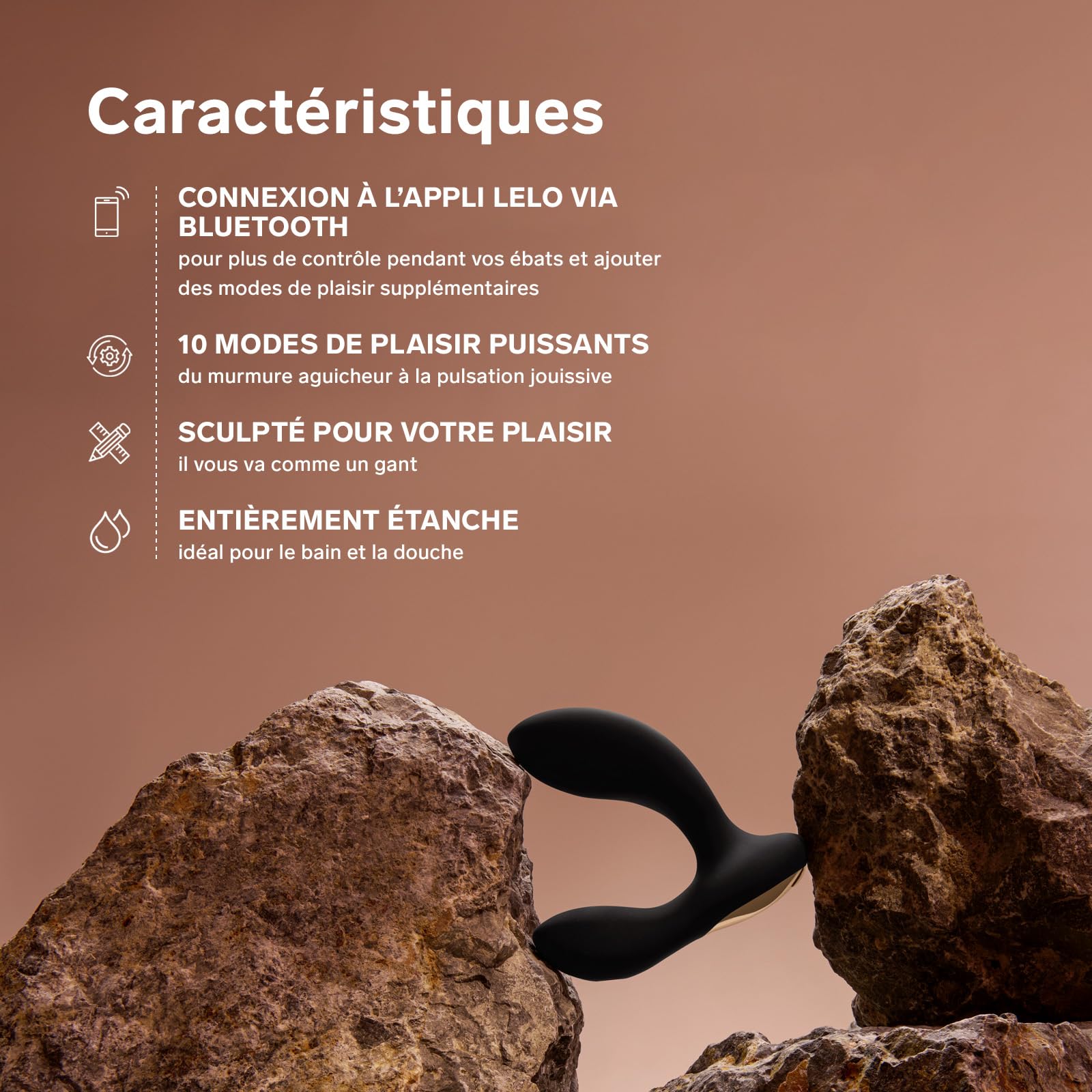 LELO HUGO 2 Vibromasseur Prostatique avec Appli via Bluetooth et 10 Modes de Plaisir, Plug Anal Sex Toys, Black