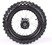 Vista 5 de Neumático Knobby de 1.85x12 60/100-14 delantero y 1.4x14 80/100-12 para motocross/pit bike/monkey bike/70/90/110/125/140/150/160cc scooter