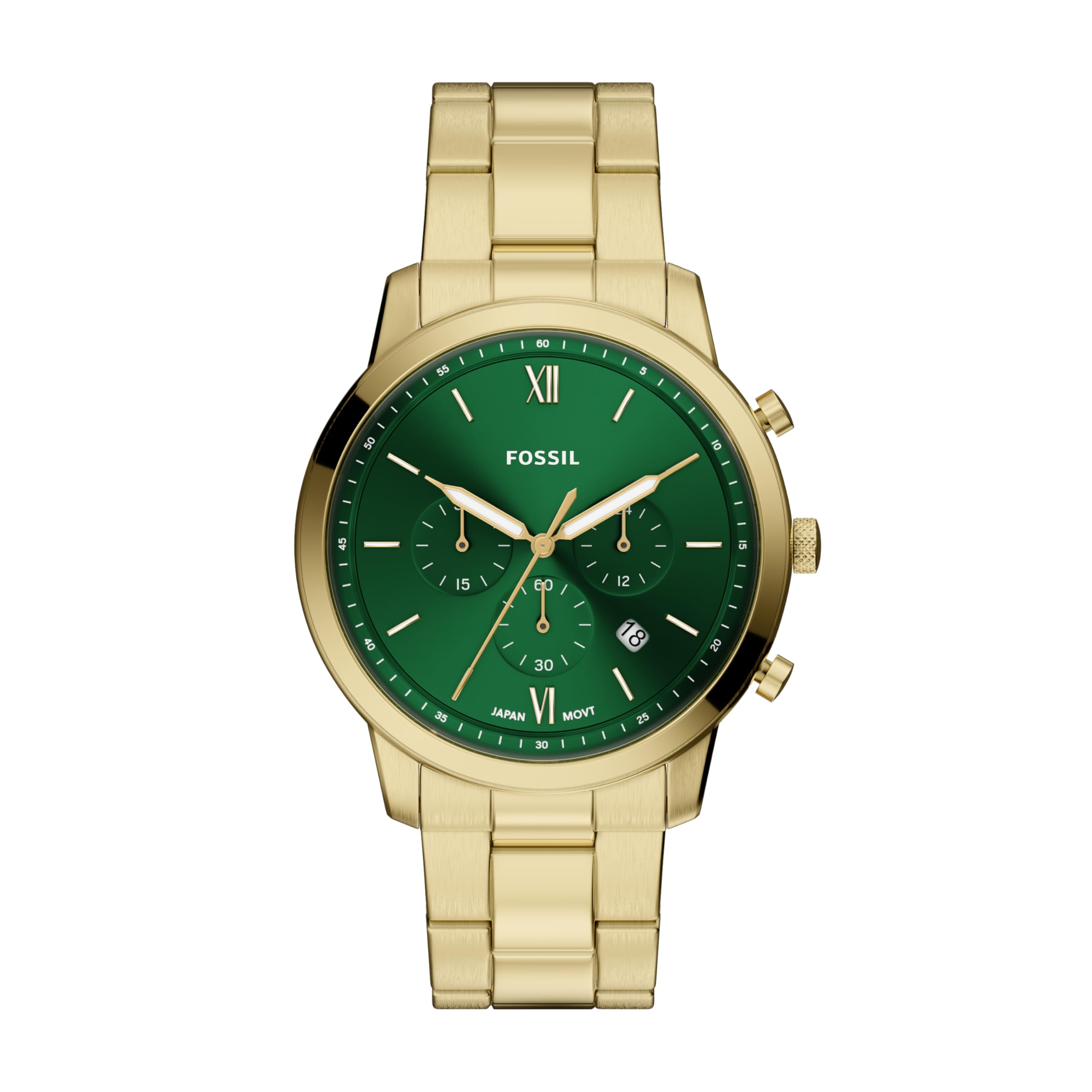 Fossil Mens Watch Neutra Quartz Stainless Steel Chronograph Watch for Men