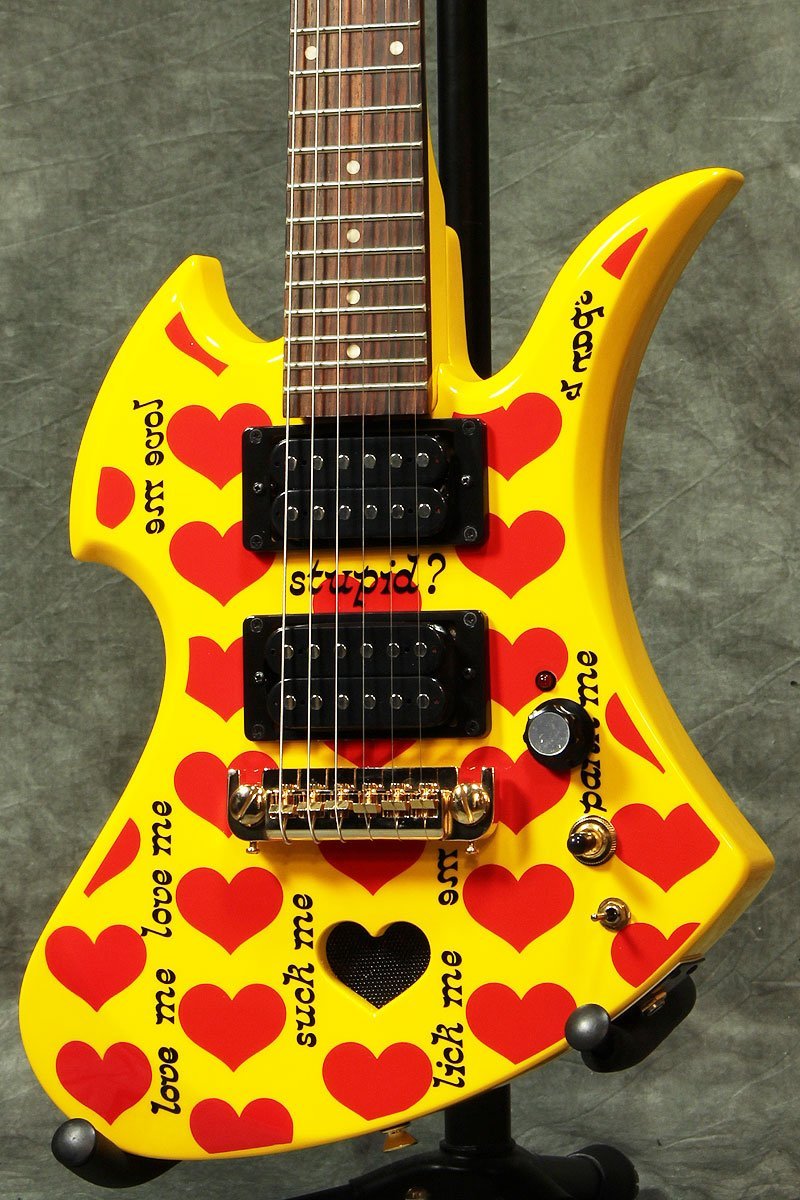 ギター Burny MG Yellow Heart Jr. (YH-JR 2009) Amazon | BURNY バーニー ミニエレキギター YH-JR.2009 Heart Yellow
