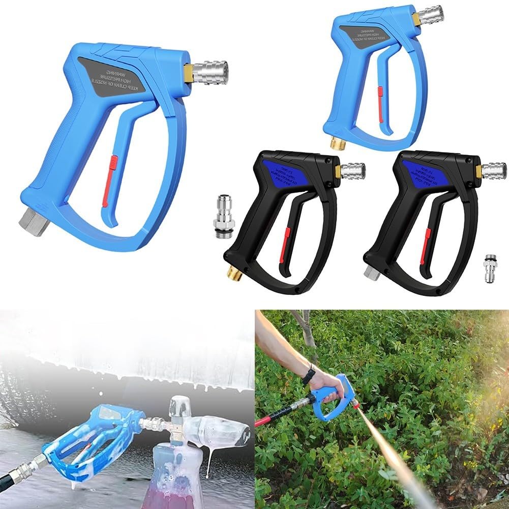 35 cm szybkozłączka uchwyt myjki ciśnieniowej ergonomiczna konstrukcja do czyszczenia wysokociśnieniowego z mocowaniem 3/8 (czarny 3/8)