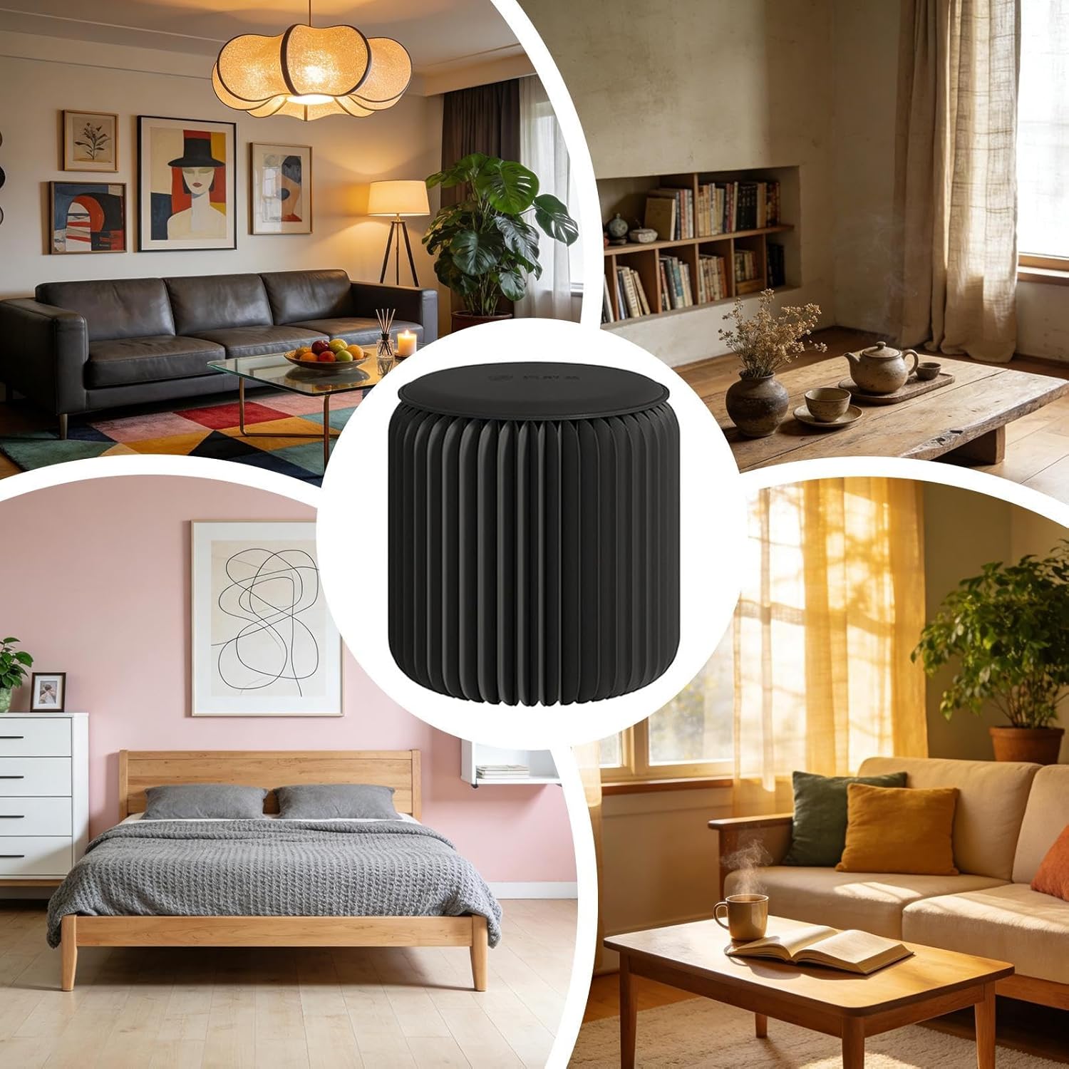 Portable Paper Bench, 30x30x32cm Folding Small Stool with Seat Pad, Waterproof Heavy-Duty Furniture for Dorm, Home, Extra Seating, Travel, Festivals