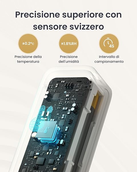 SwitchBot IP65, igrometro per interni ed esterni, termometro Bluetooth con punto di rugiada/VPD/sensore di umidità assoluto, termometro esterno, memorizzazione dati per serra, cantina, confezione da 2 - 3