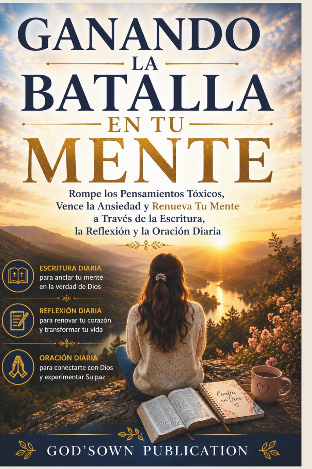 Ganando La Batalla En Tu Mente: Rompe los pensamientos Tóxicos , Vence la Ansiedad y Renueva Tu Mente a Través de la Escritura, la Reflexión y la Oración Diaria