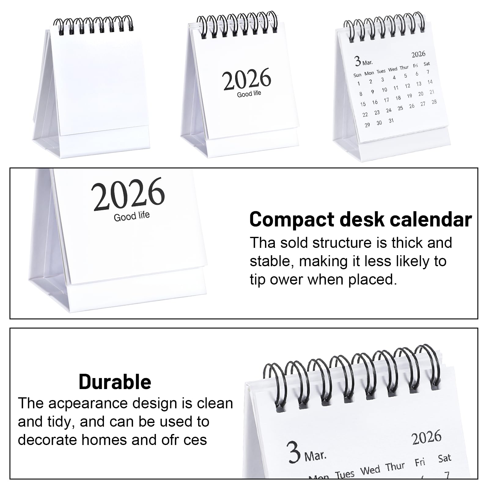 Mini-Bureaukalender, Kleine Bureaukalender Mini-Bureaukalender 2023