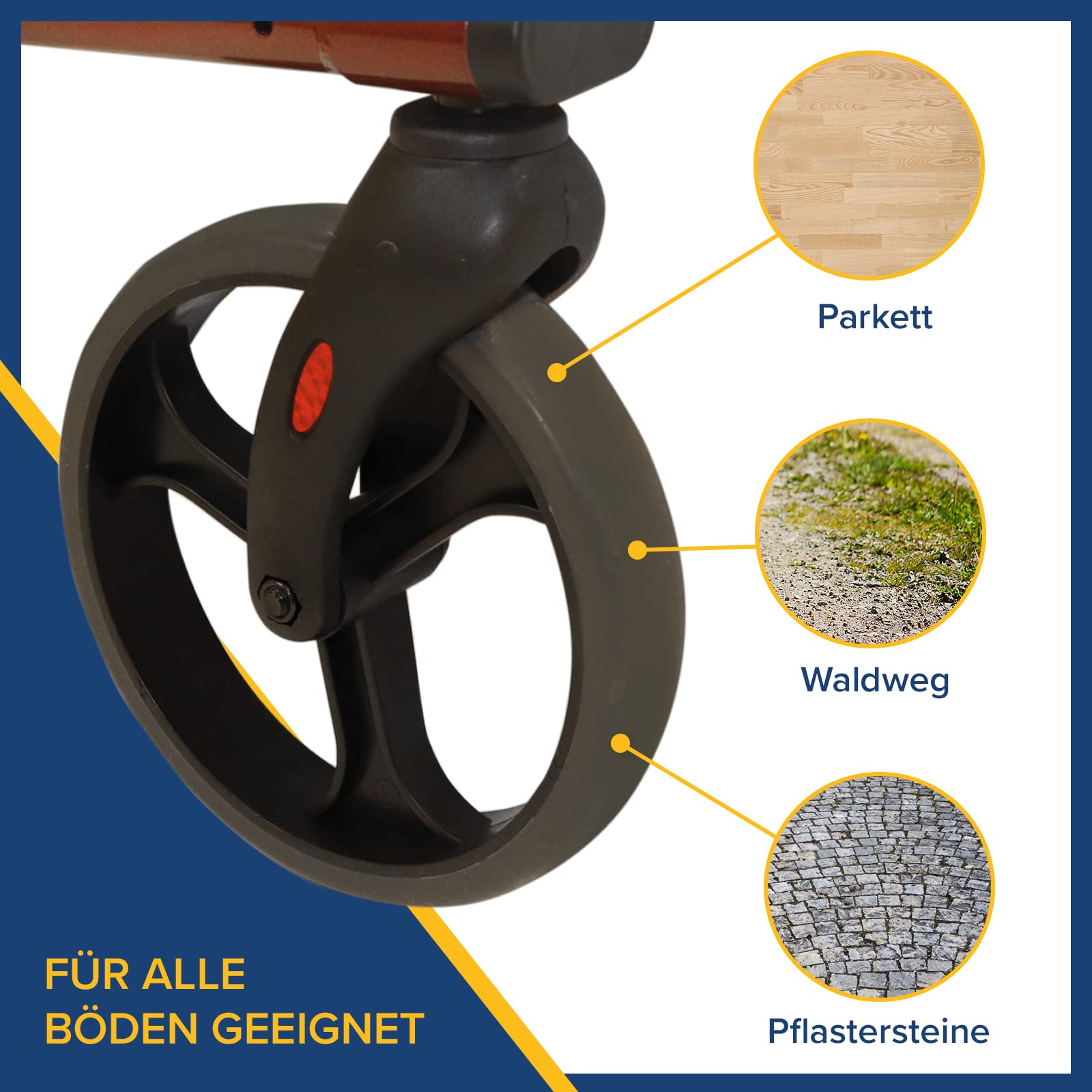 Drive Medical Rollator TORRO in Rot für Indoor und Outdoor Nutzung I Stabile Gehhilfe mit Sitz und Rückenlehne I mit Ablagekorb und Gehstockhalter I 6,9kg Aluminiumgestell, belastbar bis 150kg
