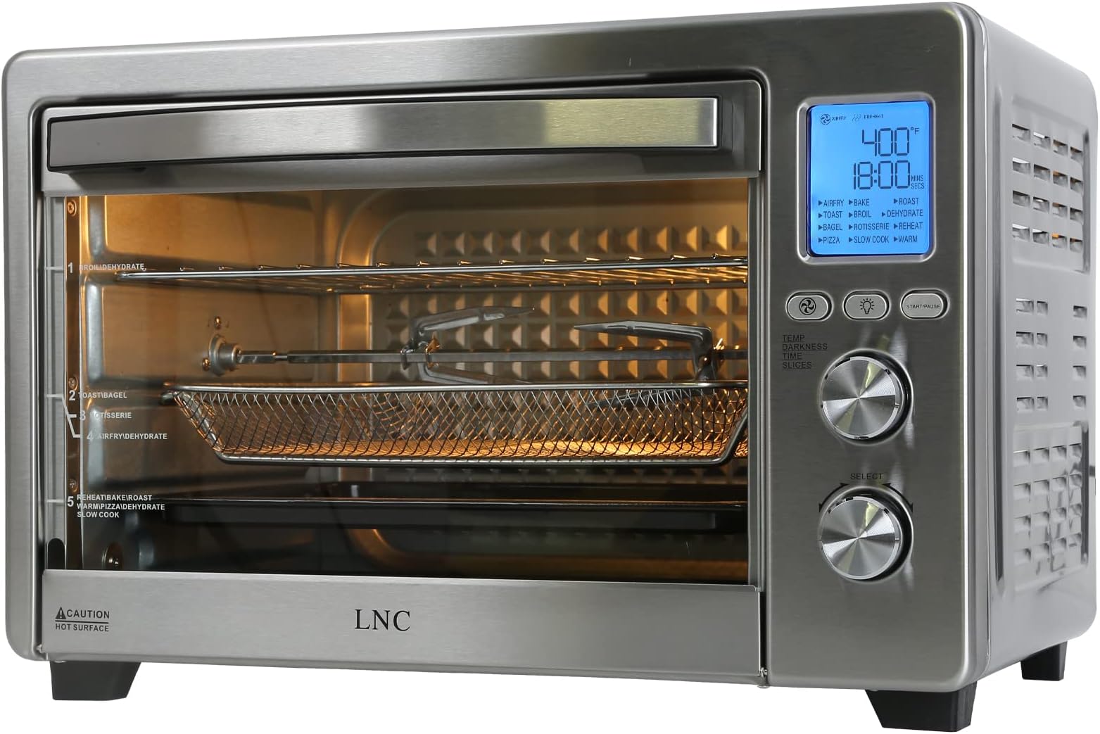 Winco ECO250, 0.8 Cu.Ft QuarterSize Countertop Convection Oven, 120V60Hz, 1440W