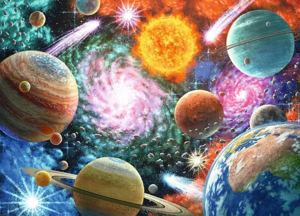 Ravensburger Jigsaw, 13346 Stars and Planets, 100 Pieces Puzzle
