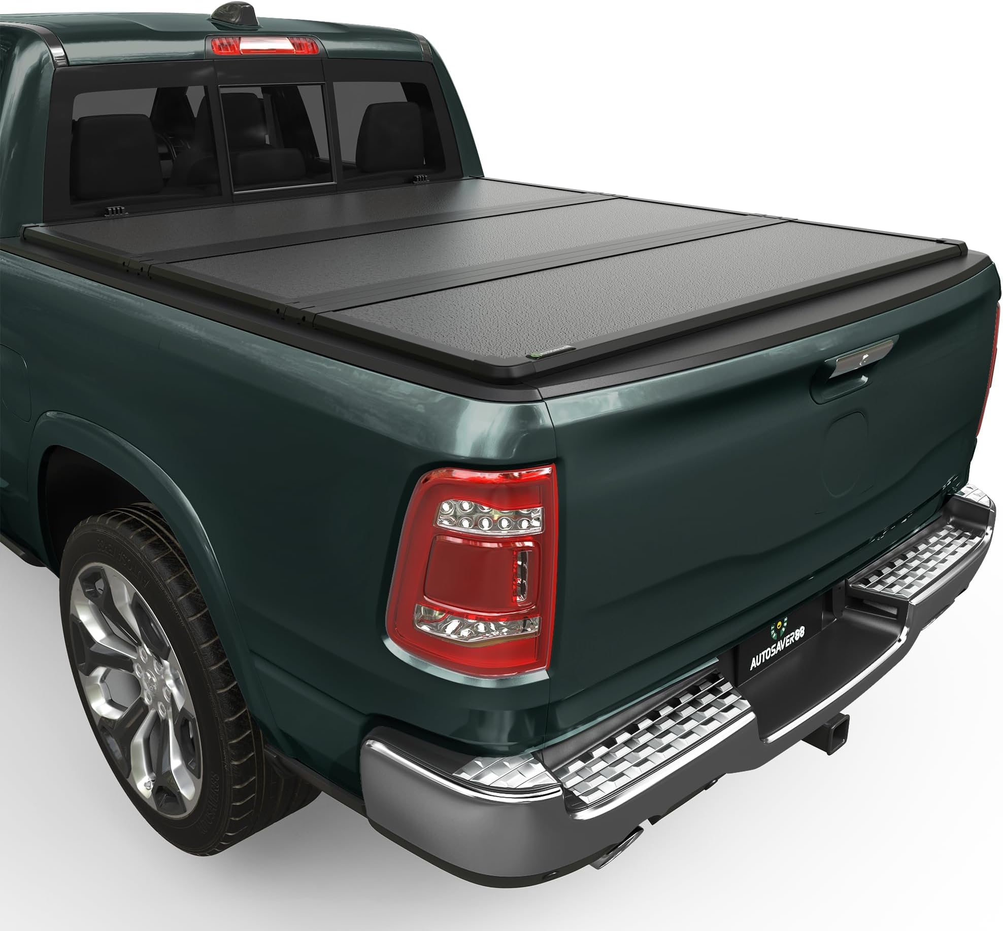 AUTOSAVER88 FRP Hard Tri-fold Truck Bed Tonneau Cover Fits for Dodge Ram 1500 2002-2026 (Classic & New), Fits for Dodge Ram 2500 3500 2003-2026 6.4ft Bed Without Rambox