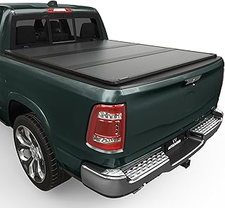 AUTOSAVER88 FRP Hard Tri-fold Truck Bed Tonneau Cover Fits for Dodge Ram 1500 2009-2025 (Classic & New) 5.7ft Bed Without Rambox