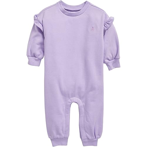 GAP baby-girls Ruffle Fleece One-piece Outfit