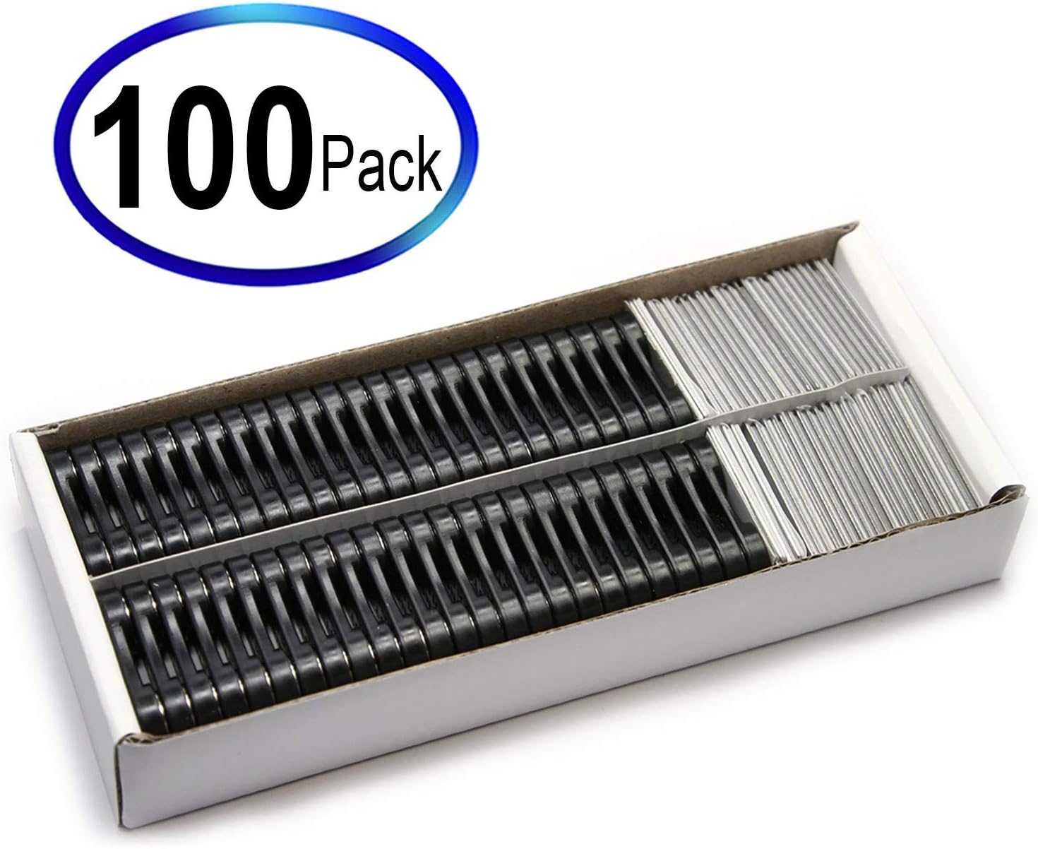 CMS Magnetics Name Badge Magnets - 100 Sets of 2MAG-3 Magnetic Name Tag Attachment for Badge Makers or DIY Project Made of Strong Neodymium Magnets BM-2MAG-3
