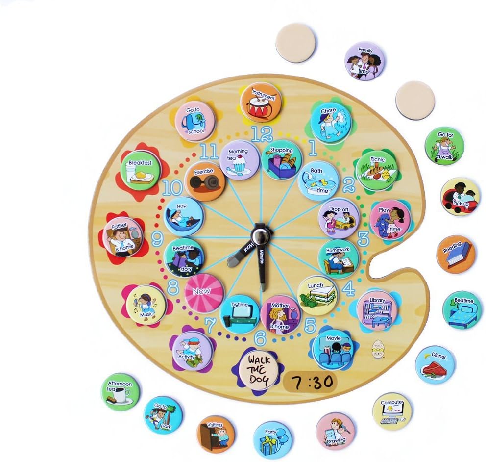Yoyoboko Kids Schedule Daily Activity Time Planner Clock