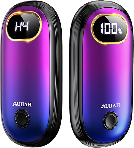 Miniatura 18 de Calentadores de manos recargables – Calentadores de pies eléctricos paquete de 2 unidades de hasta 127.4 ℉ con 15 horas de calor, pantalla LED