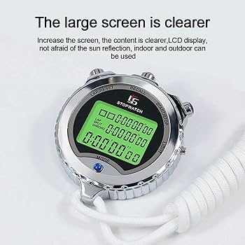 Amazon.co.jp: ストップウォッチ タイマー 大型ディスプレイとボタン