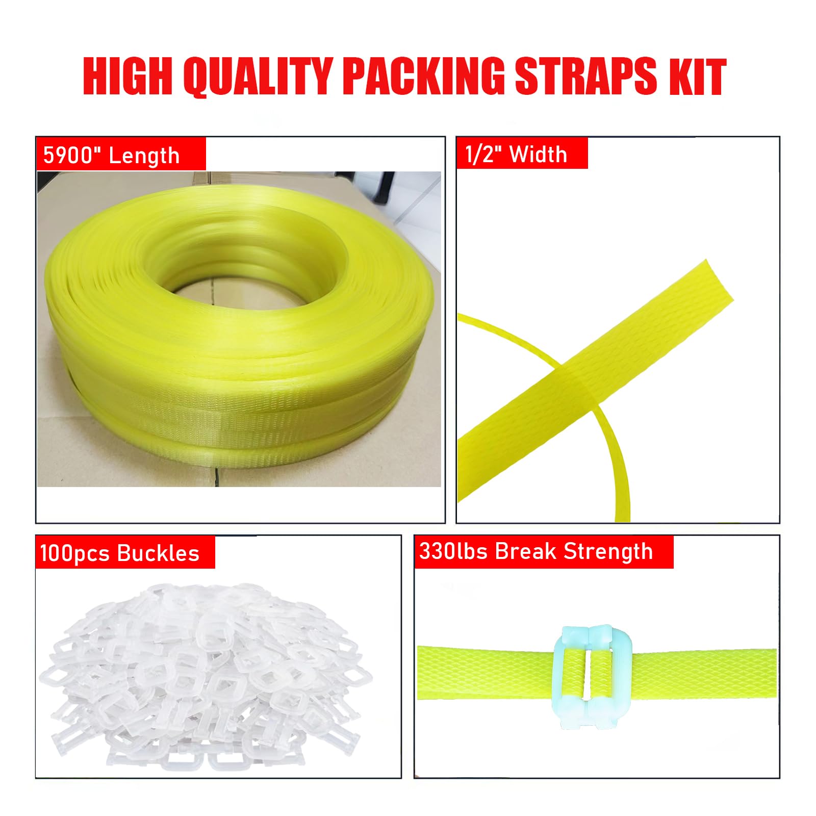 Yellow Banding Strapping Kit - Secure Your Shipments -4