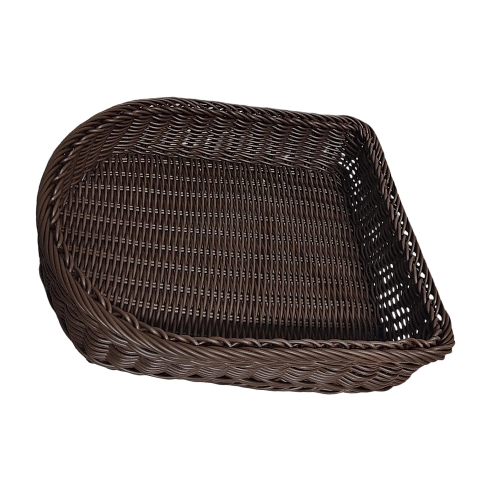 PP Handwoven Storage Basket with Natural Rattan Look for Organizing Kitchen Bathroom or Living Room Large Capacity Basket